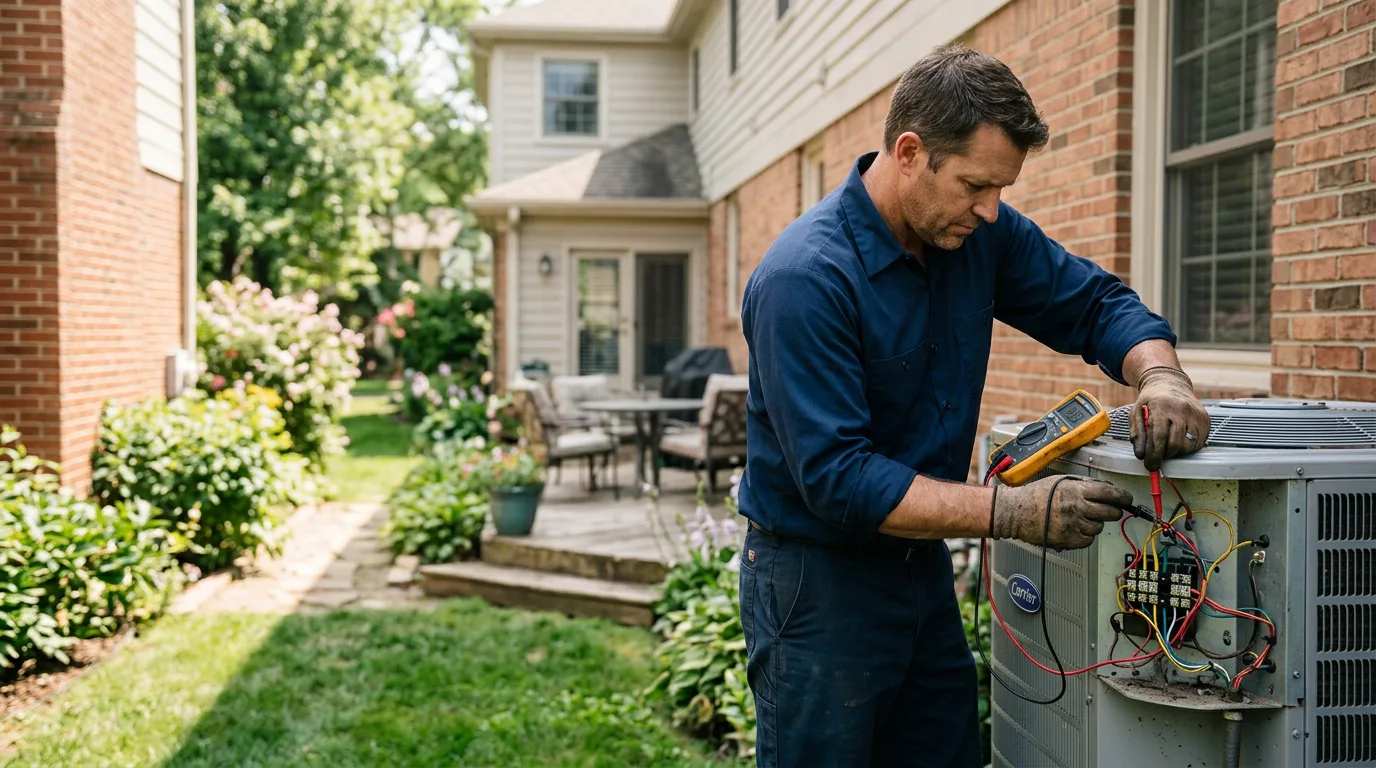 HVAC technician working near Cameron, WI